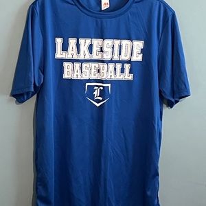 SELLING LOGO T-SHIRT SIZE MEDIUM COLOR BLUE PRE-OWNED CONDITION SHORT SLEEVE